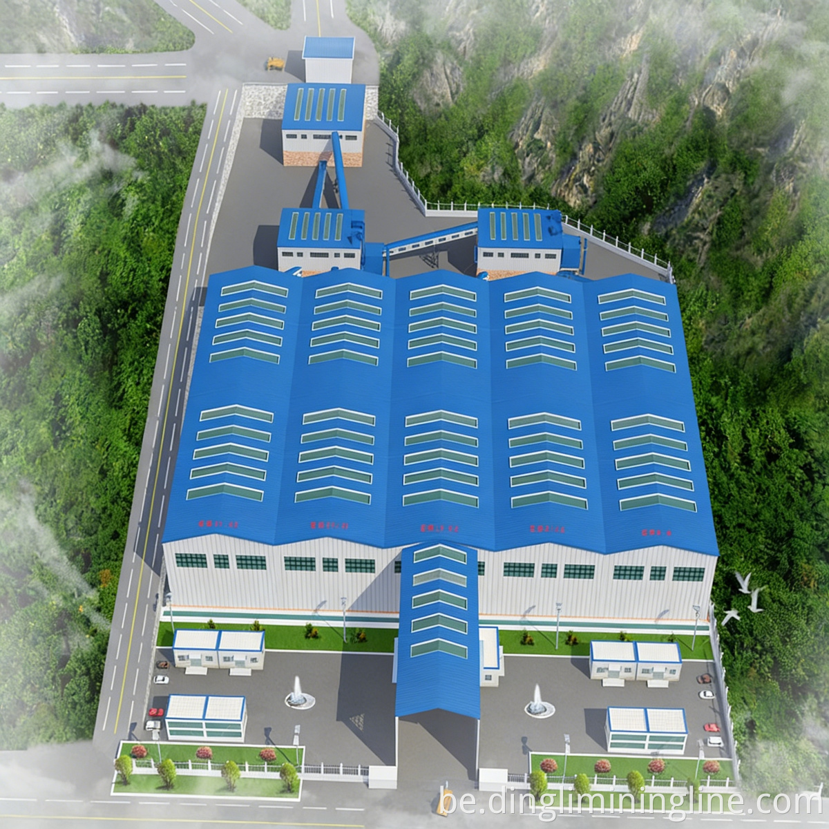 Dust-Free Stone Crushing Processing Line (1)